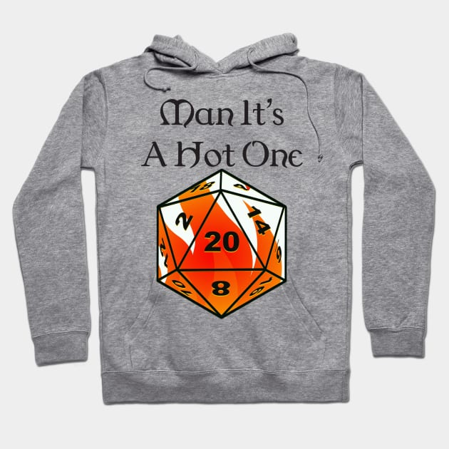 Smooth Dungeons and Dragons D20 Fireball Hoodie by DennisMcCarson